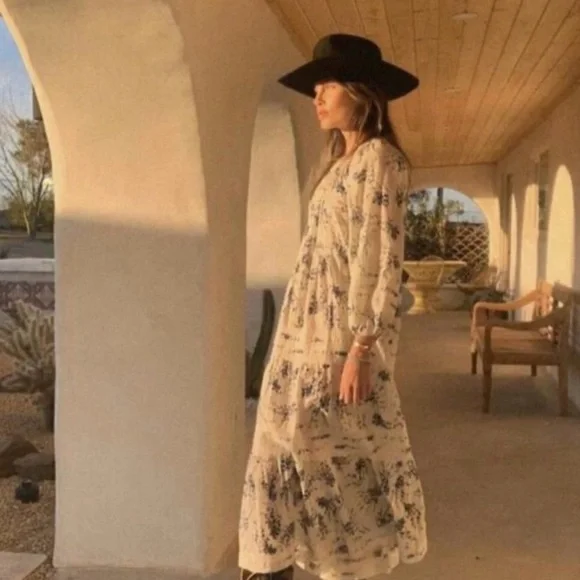 The Great. • The Hideaway Floral Midi Dress NWOT - Picture 14 of 16